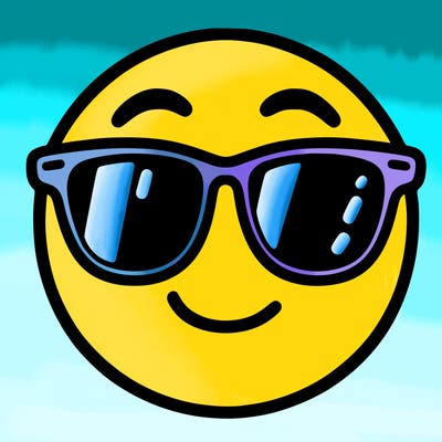 emoji with sunglasses
