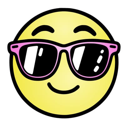 emoji with sunglasses