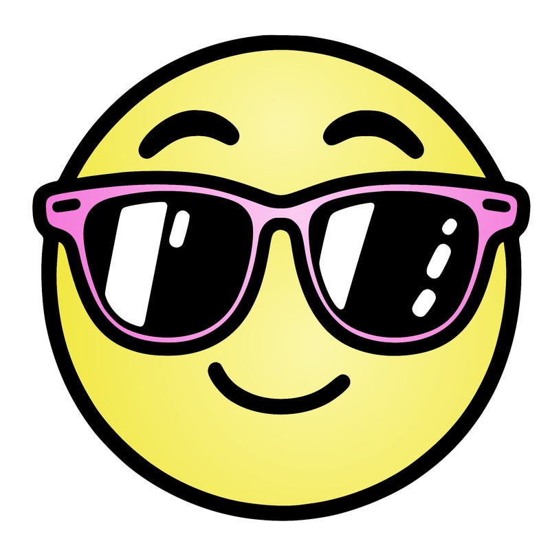 emoji with sunglasses