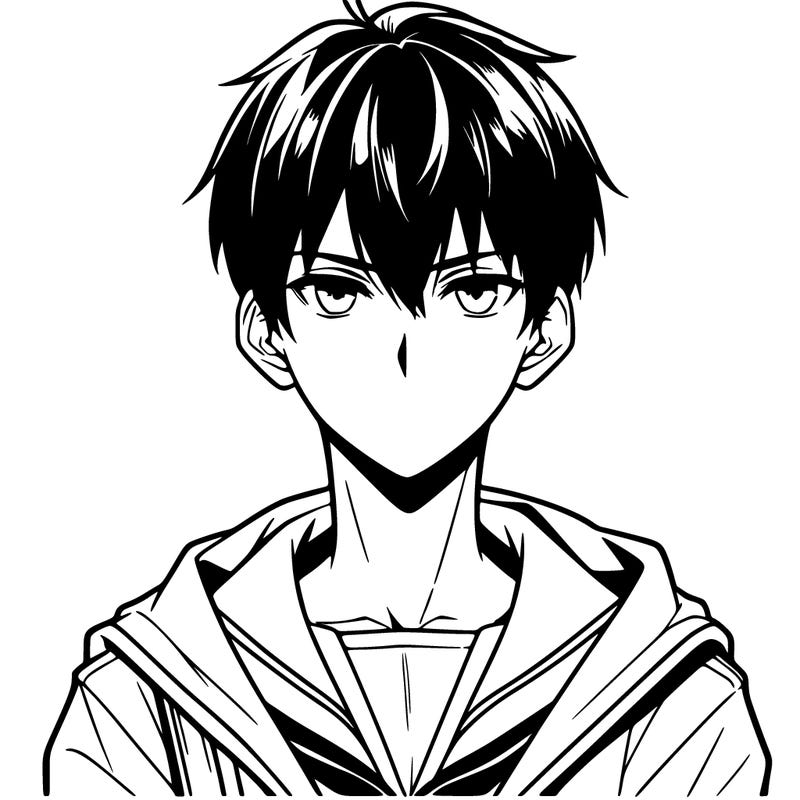 anime guy with short hair