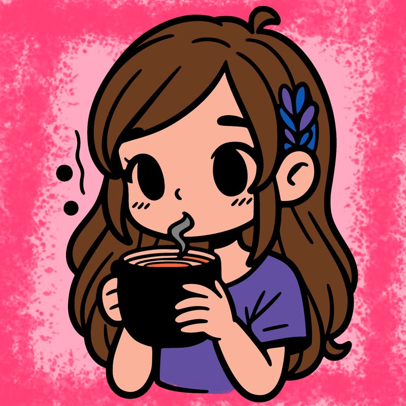 girl drinking coffee