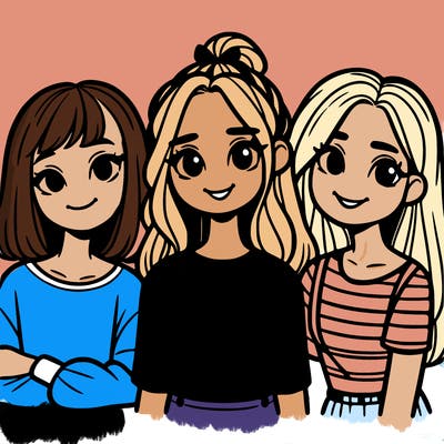 3 girl best friends