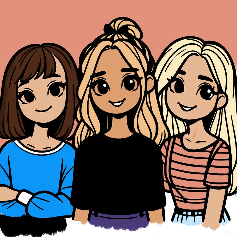 3 girl best friends