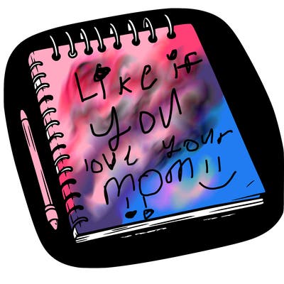 a blank sketch pad