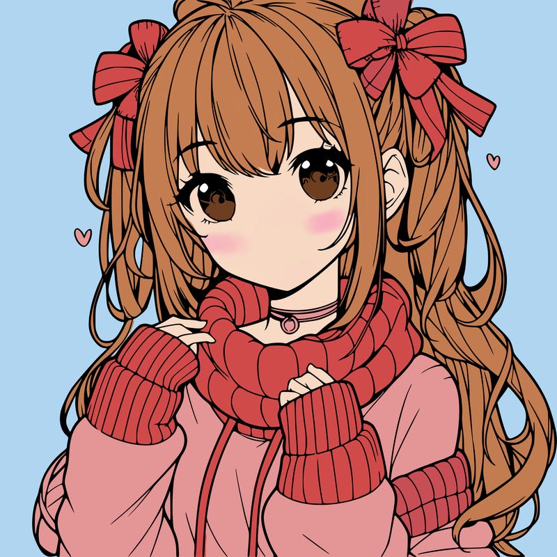 cute anime realistic girl