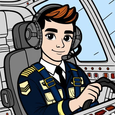 pilot in the cockpit of a jet.