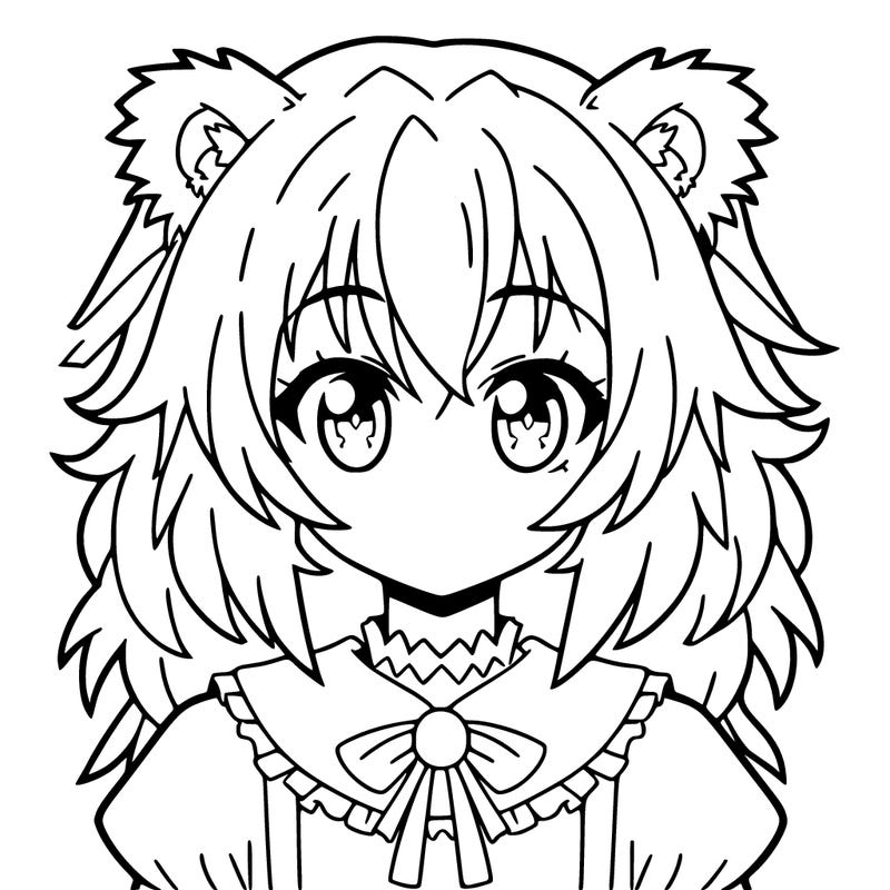 lion girl anime