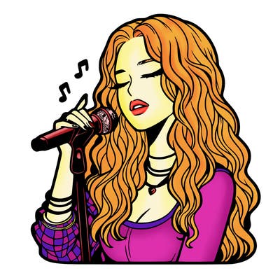 realistic female singer