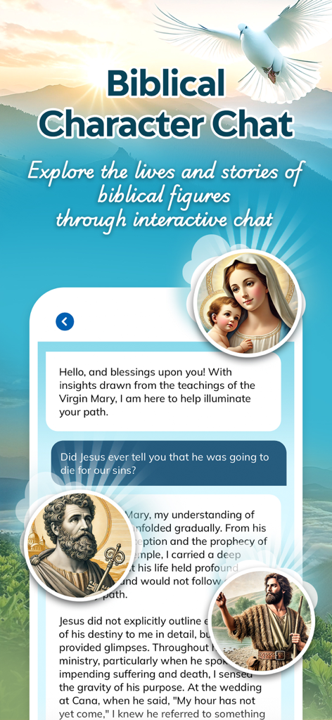 Bible Chat: Study・Daily Verse - Interactive chat with biblical figures in Bible Chat app