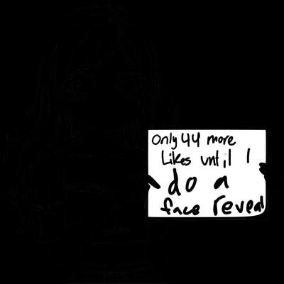 realistic pretty girl holding blank sign