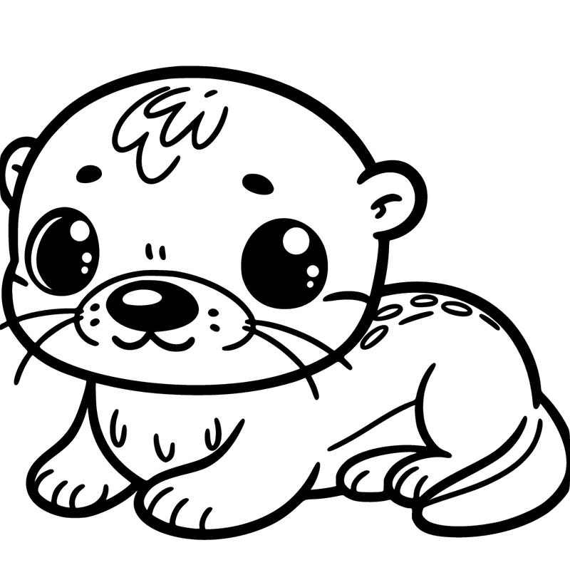 a cute otter