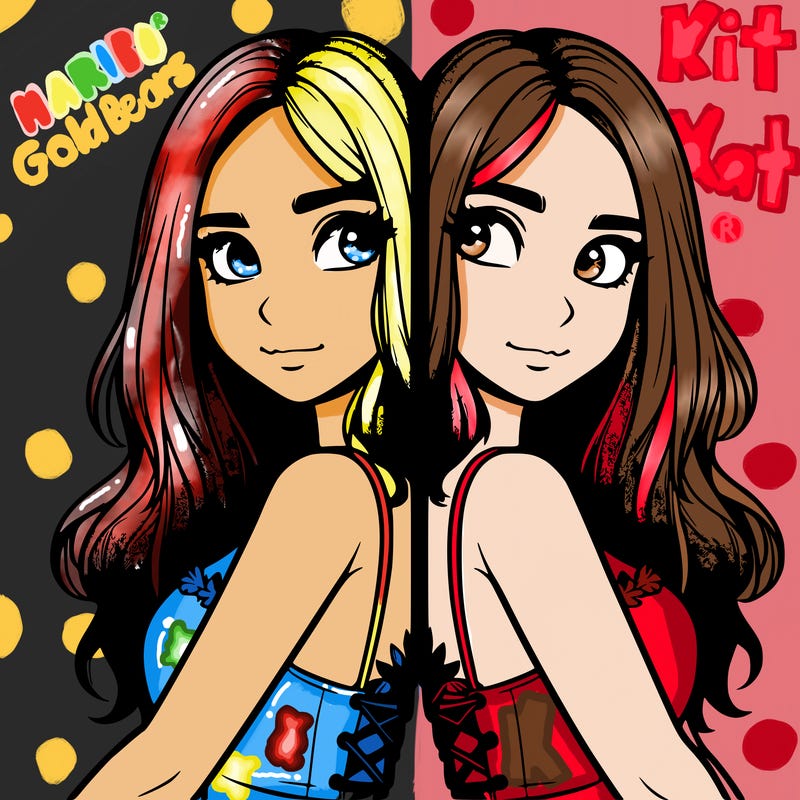 a realistic girl split