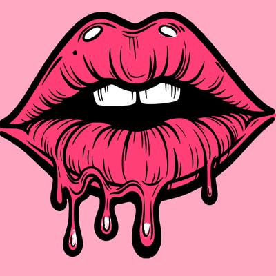 lips that look realistic and drip