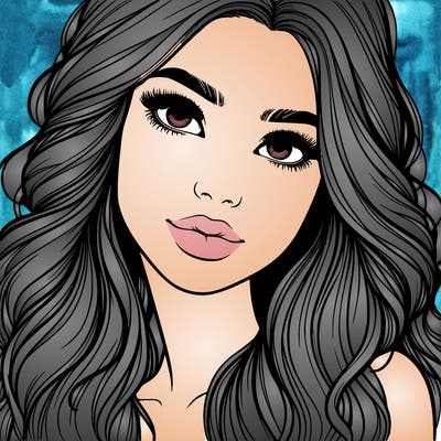 beautiful realistic girl