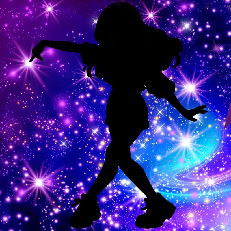 realistic girl danceing