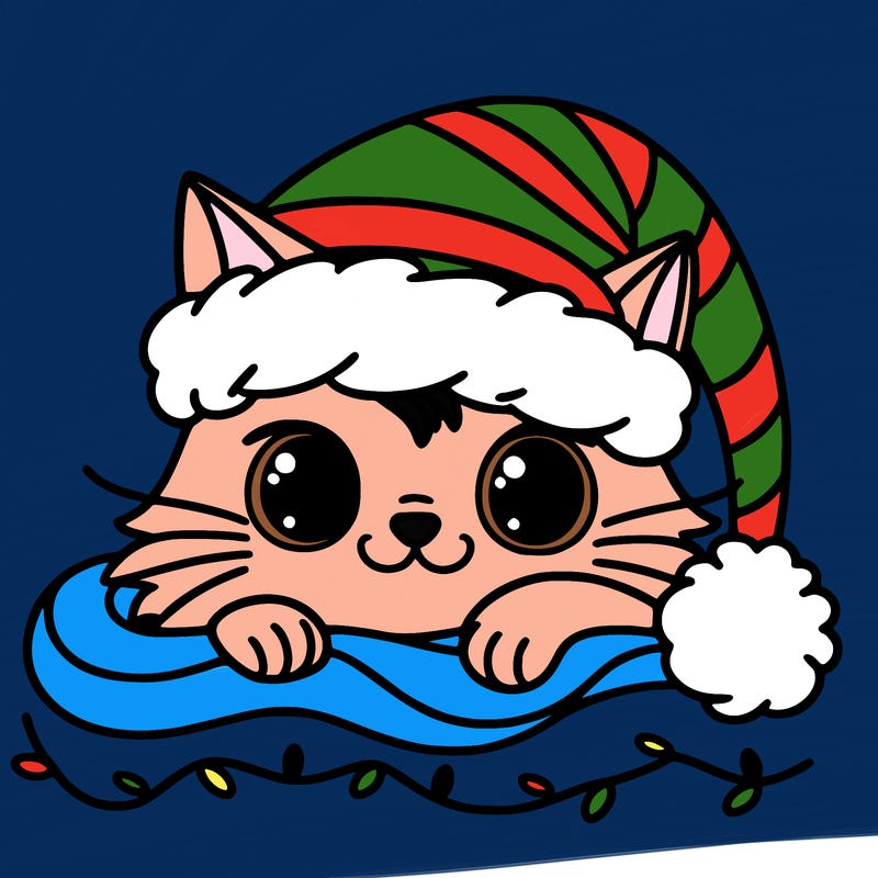 cat christmas