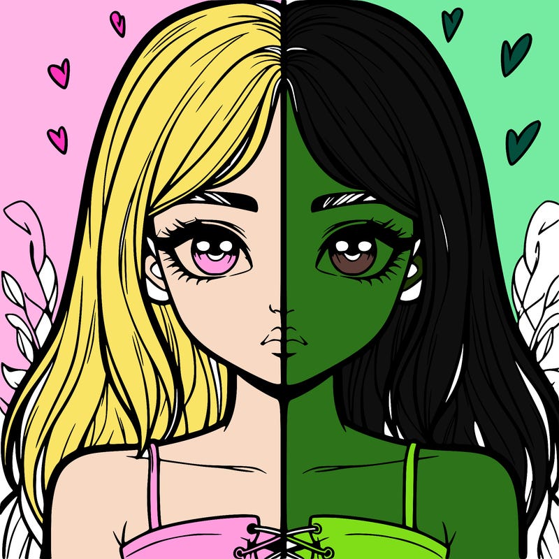 realistic girl split