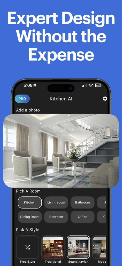 AI Designer Interior Design - Graphics & Design App | MWM