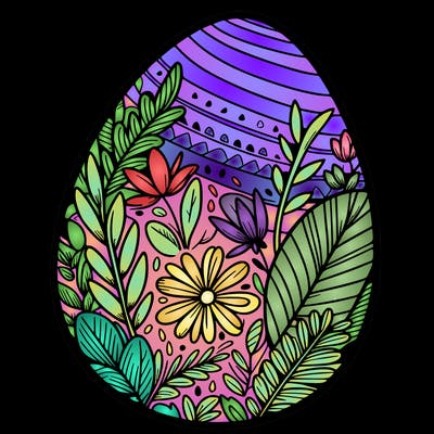 a detailed and realistic easter egg