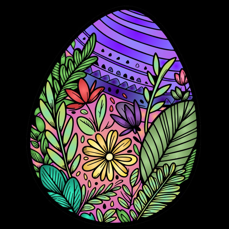 a detailed and realistic easter egg