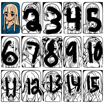 girls that look diffrent anime