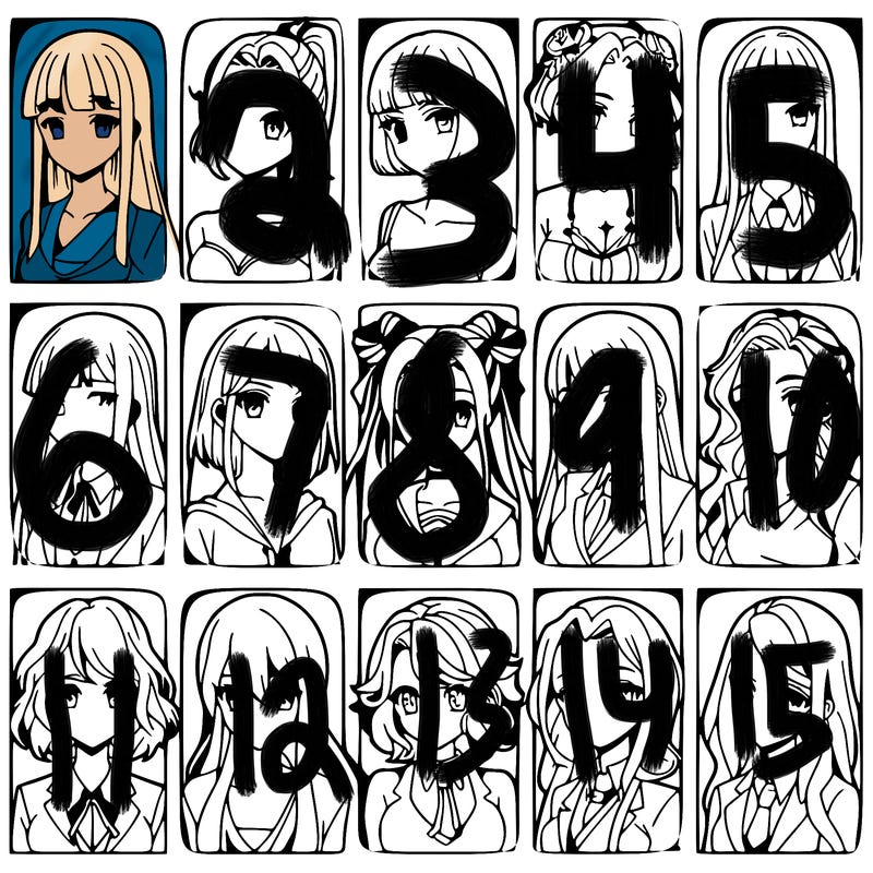 girls that look diffrent anime