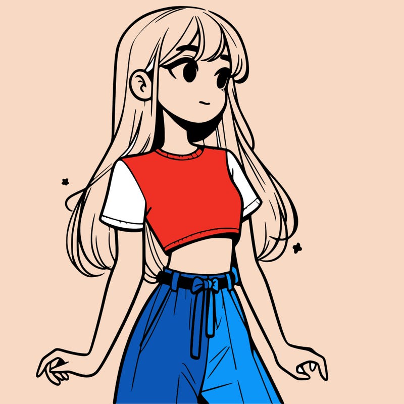 girl in a cute crop top