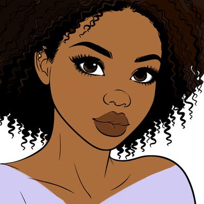 realistic black girl