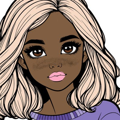 realistic girl whith cute eyes