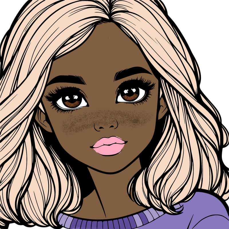 realistic girl whith cute eyes