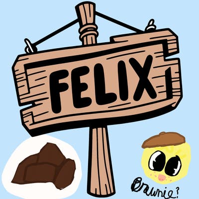 a sign that says felix