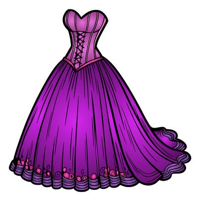 wedding dress-corset and a long and flowy skirt