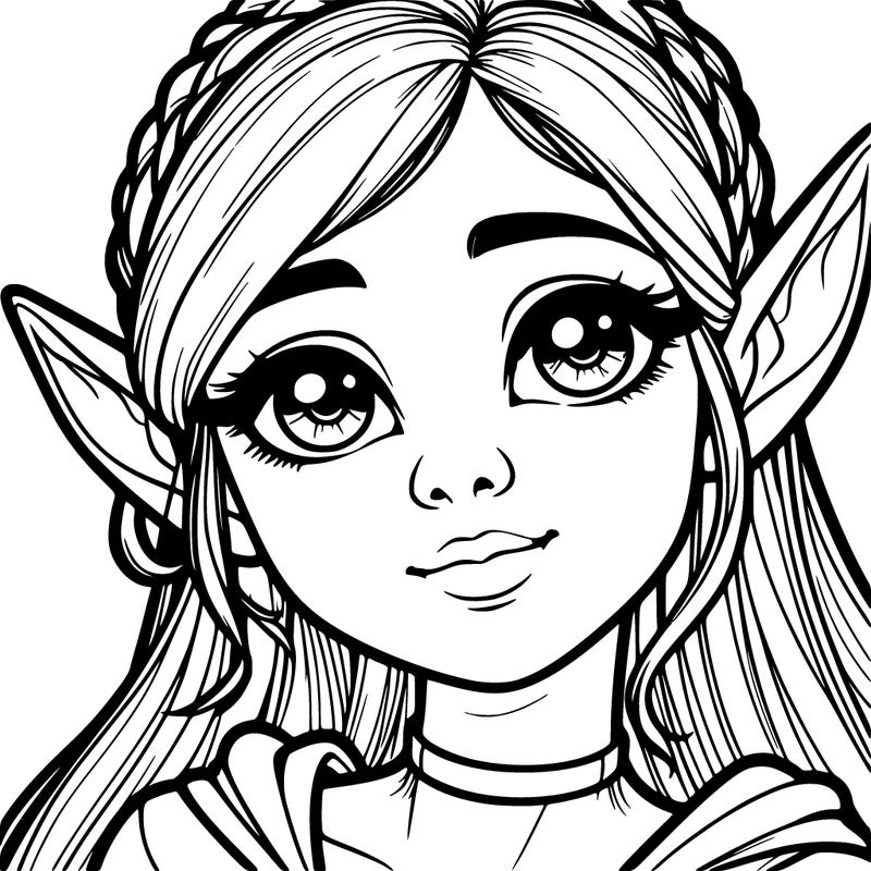 realistic elf girl