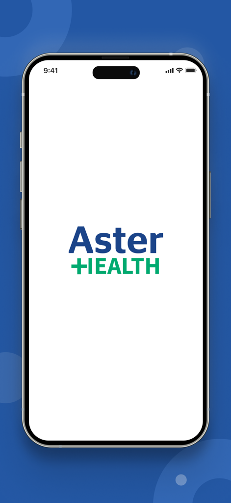Aster Health - Aster Health app splash screen with logo