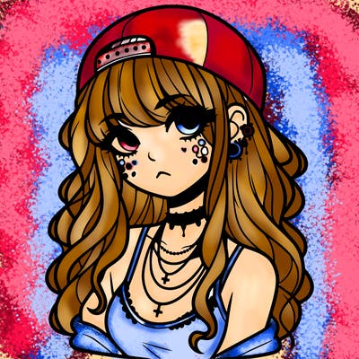 scene girl aesthetic