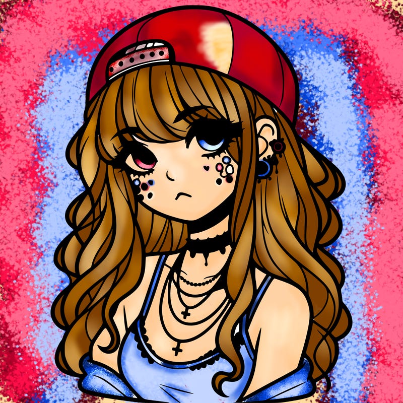 scene girl aesthetic