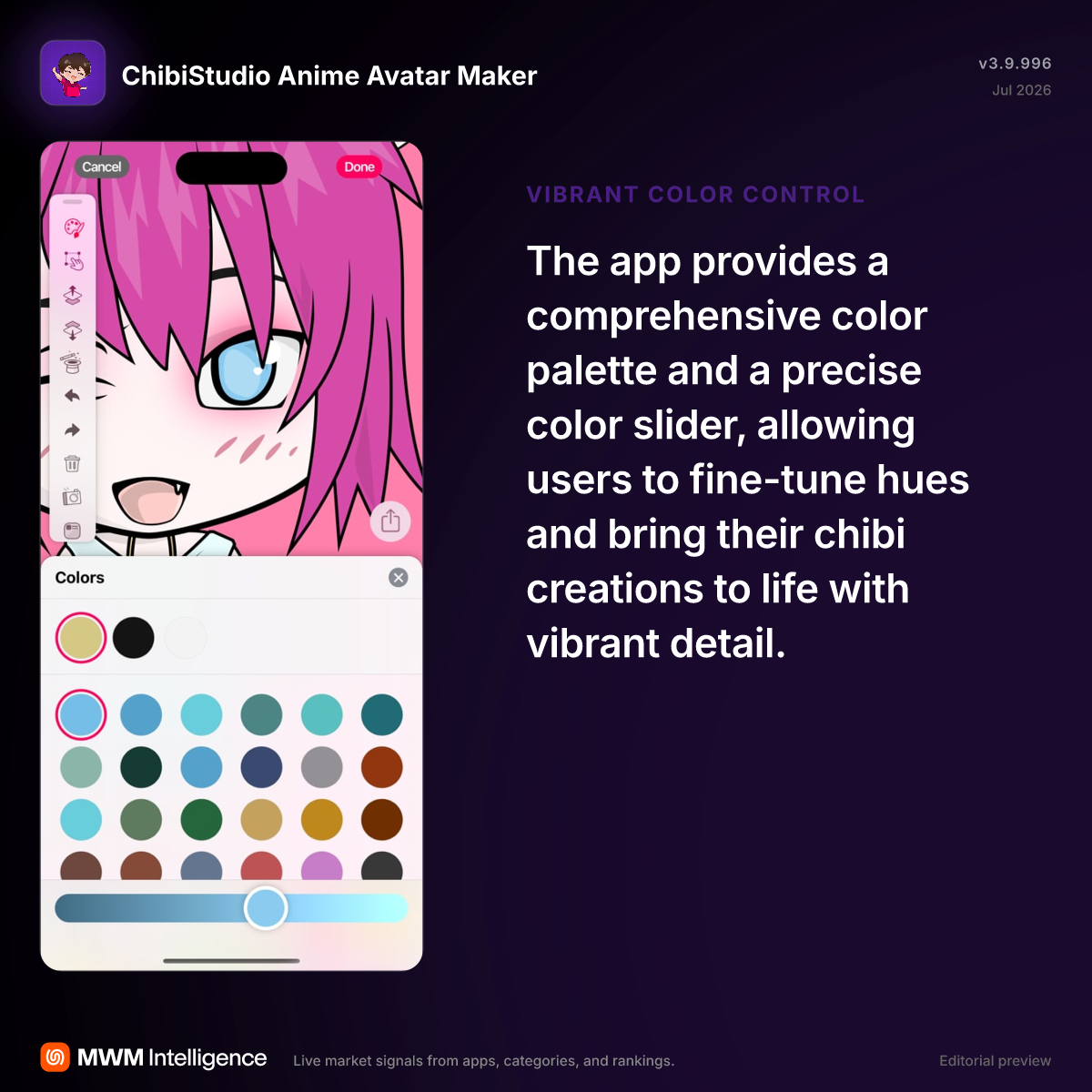 ChibiStudio Anime Avatar Maker - Graphics & Design App | MWM