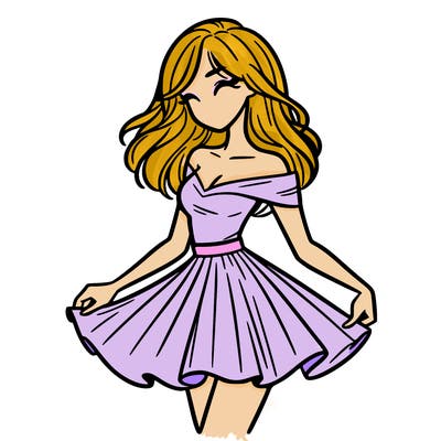 woman in skirt