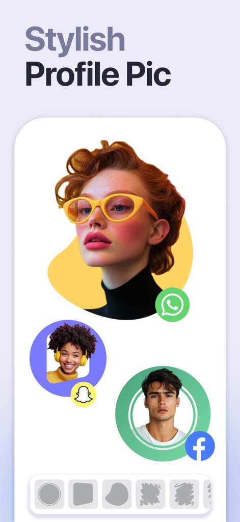 Ejemplos de fotos de perfil elegantes con fondos artísticos para WhatsApp, Snapchat y Facebook