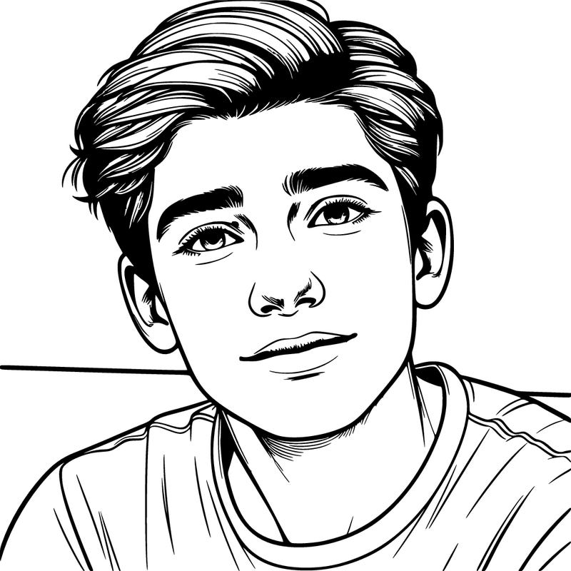 realistic teenage boy