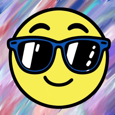 emoji with sunglasses