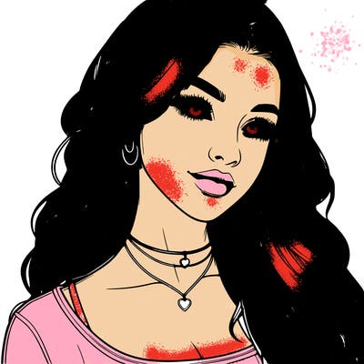 detailed realistic girl