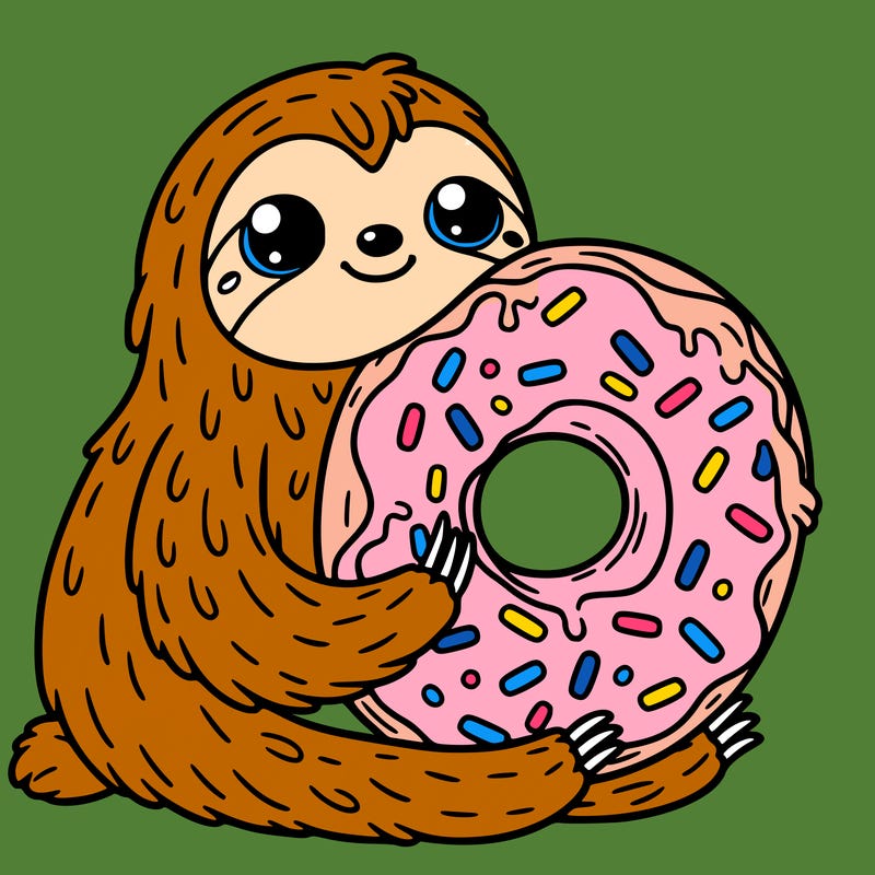 donut sloth