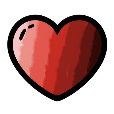 a blank heart