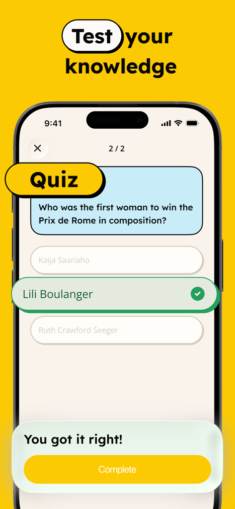 GenK app quiz screen showing a correctly answered general knowledge question.