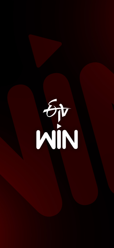 ETV Win - 어둡고 붉고 검은 배경에 ETV Win 로고