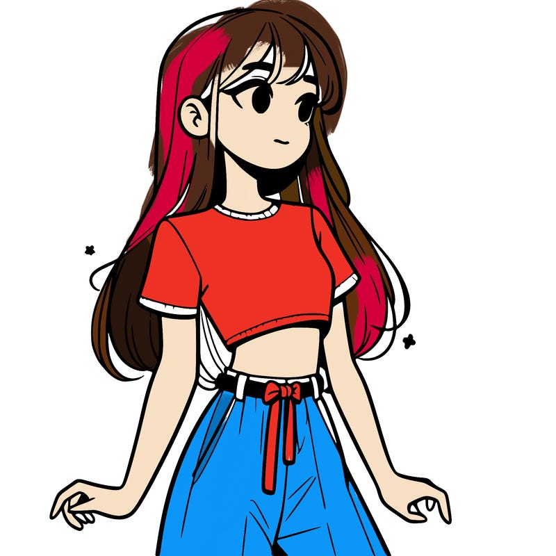 girl in a cute crop top