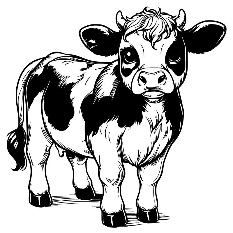 realistic cow