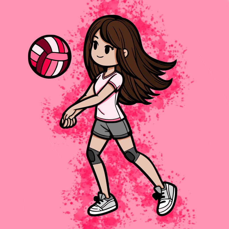 volleyball girl realistic