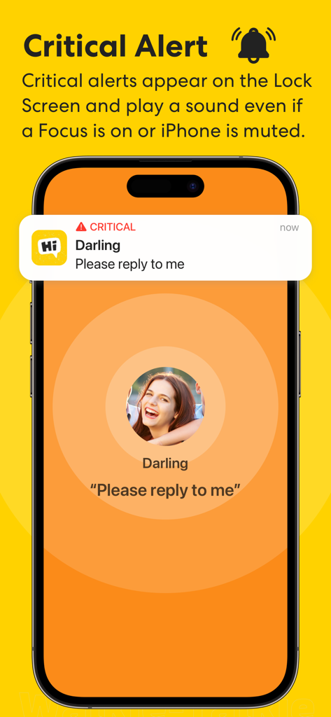 HiPal: Phone tracker & Talkie - iPhone screen showing a HiPal critical alert notification from a loved one
